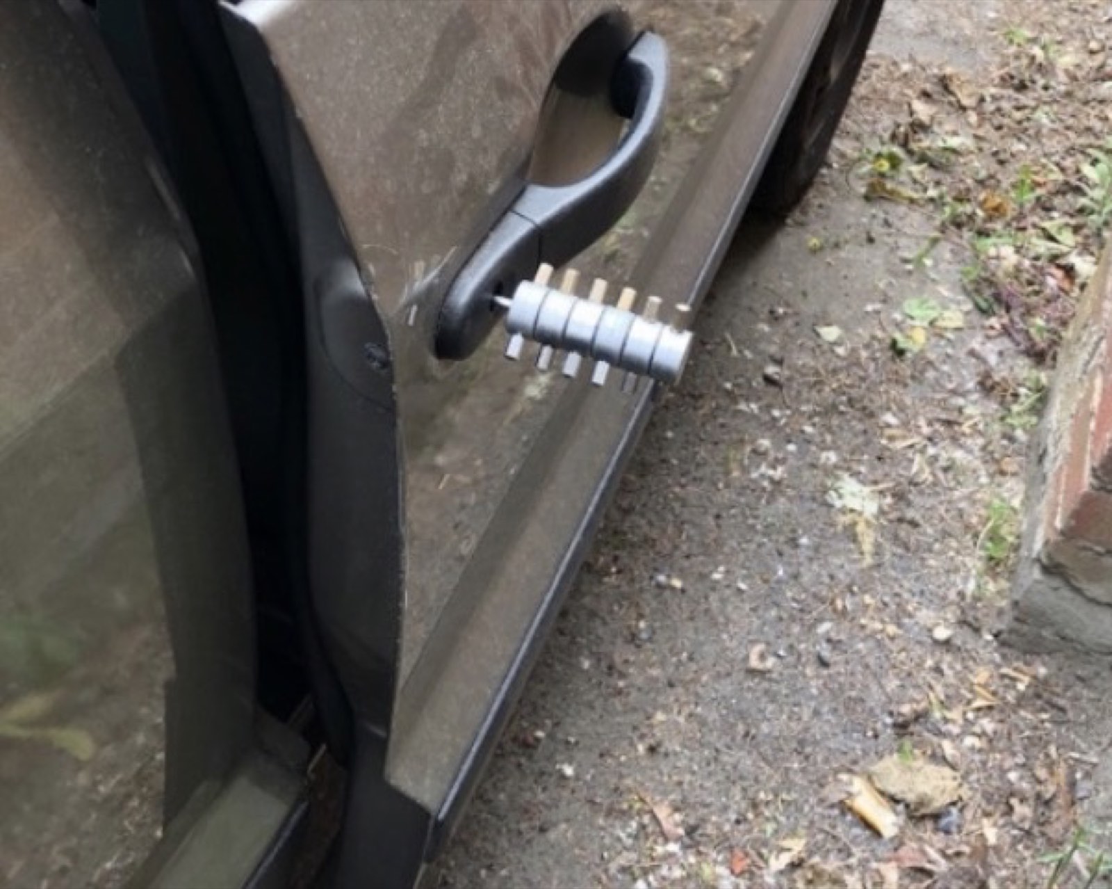 Ford Transit door being opened